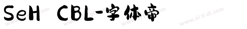SeH CBL字体转换